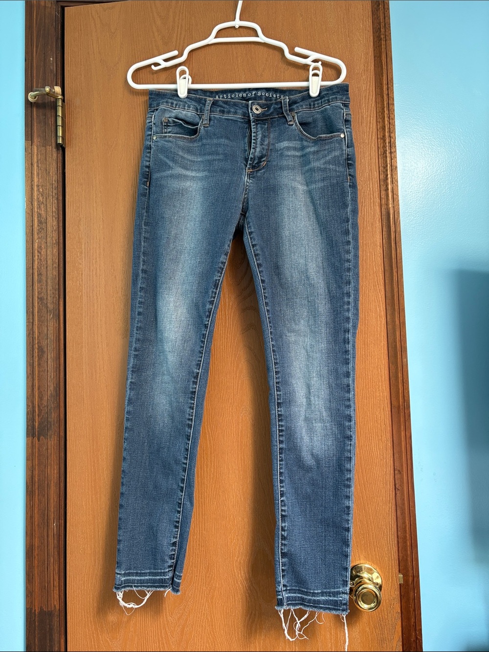 Women’s Blue Stretch Skinny Jeans